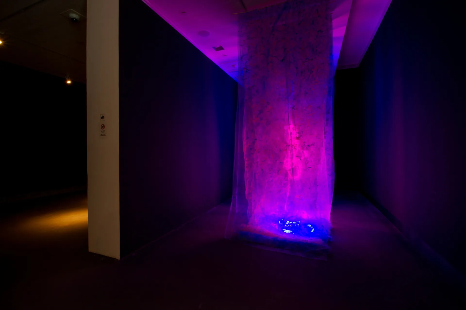 Exhibition view of Canal Cheong Jagerroos solo installation art project, Floating Island – Beyond Arctic, at Rovaniemi Art Museum