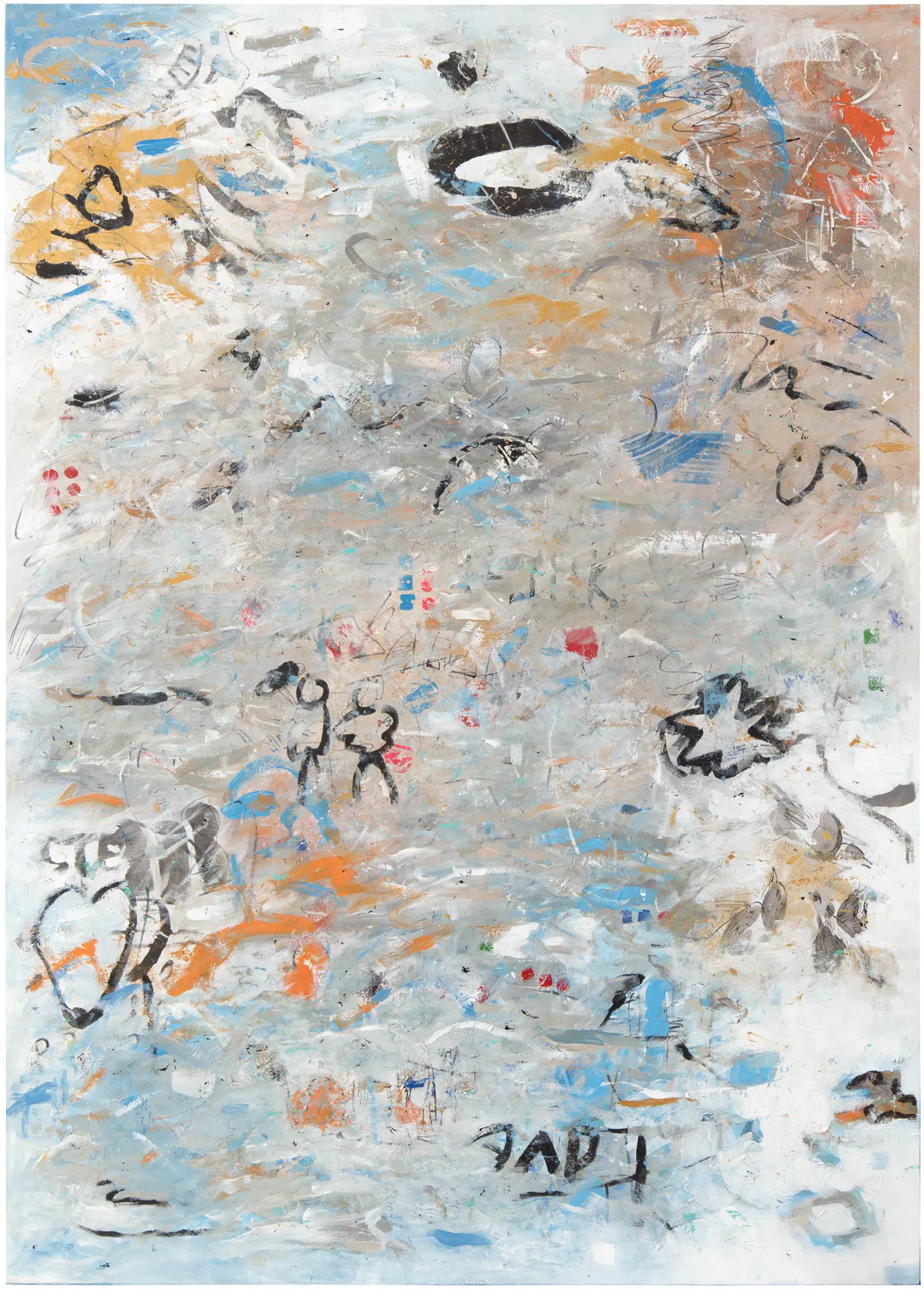 Canal Cheong Jagerroos, From Now On, mixed media on canvas, 210 x 150 cm, 2019. Photo by Jussi Tiainen
