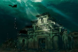 The Flooded City of Shicheng: Before and After Picture Comparison