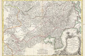 Bonne Map of Chinese Tartary, Mongolia, Manchuria and Korea (Corea)