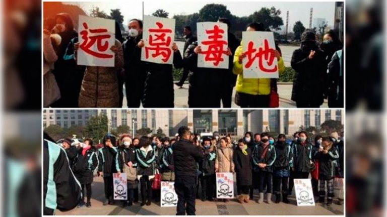 Food poisoning protest in China