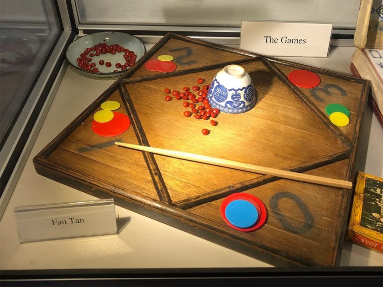 Game of Fan Tan at the Han Chin Pet Soo Museum in Ipoh, Malaysia