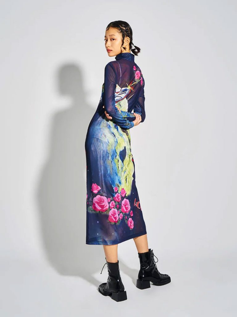 MUKZIN-Cartoon-Print-Dress--MONSTER-SWEETHEART