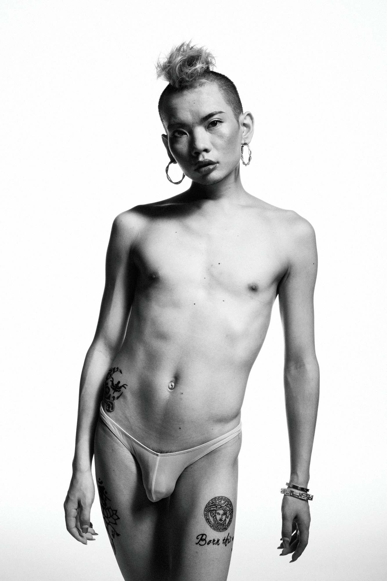 Xihongshi, a member of a trans community in Shenzhen, China