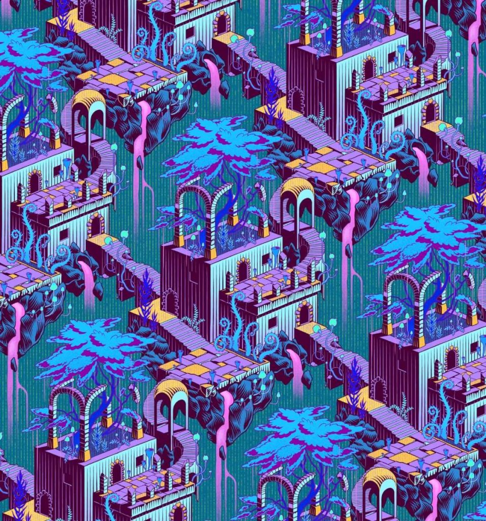Yiran Jia illustrations, city