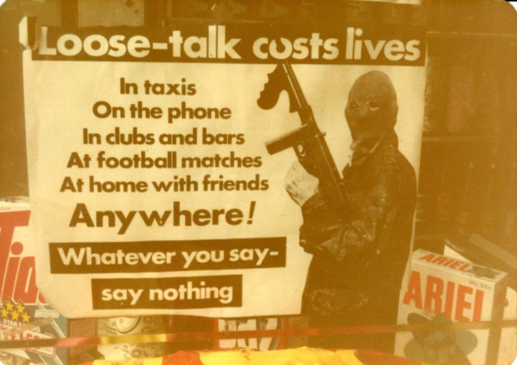 IRA poster during the Troubles