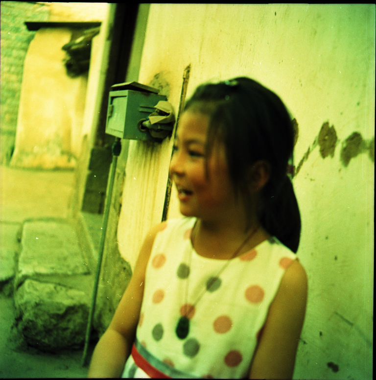 ai generative fill analog pictures Chinese village
