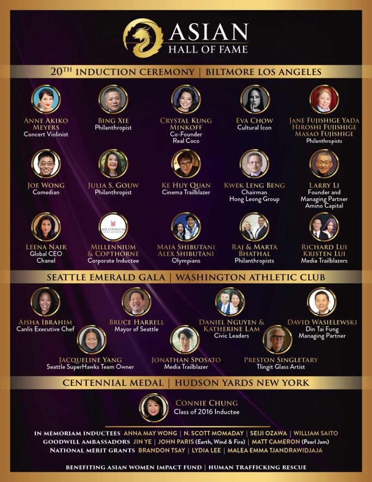 Asian Hall of Fame Announces 2024 Inductees