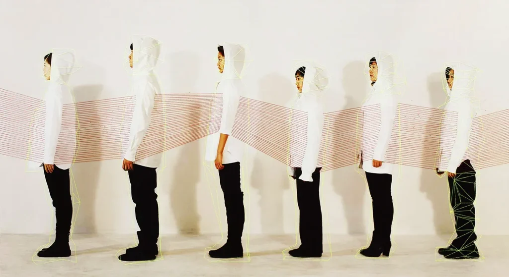My Promise for Your Happiness No.8, mixed media Photograph on canvas, 200 x 120 cm, 2012 © Lin Jingjing