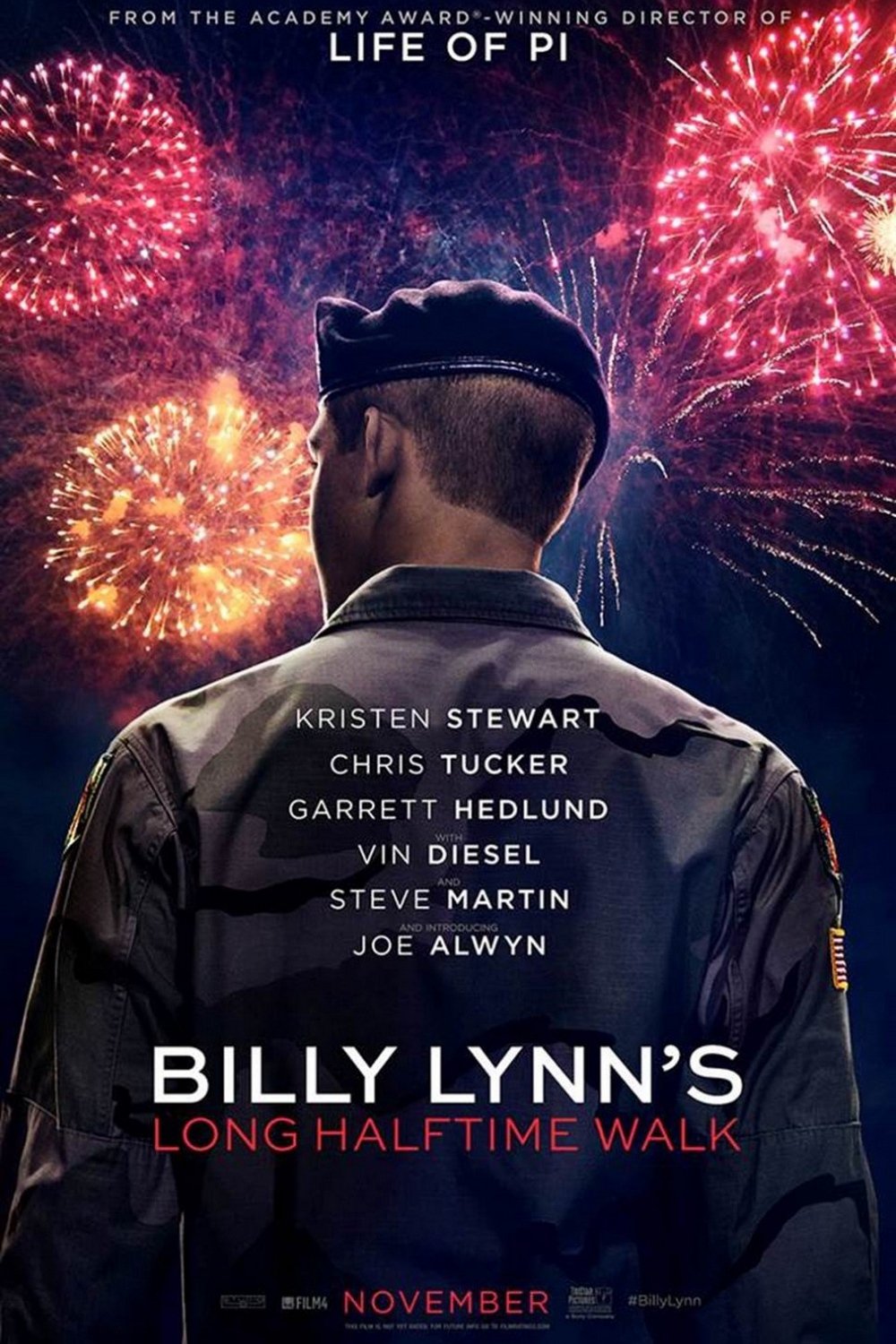 Poster for the movie "Billy Lynn's Long Halftime Walk"